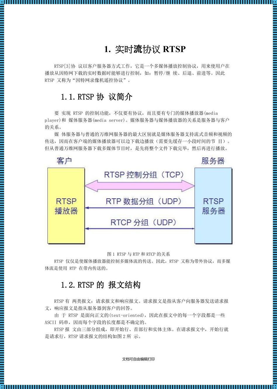 RTSP：流媒体传输的实时控制与协议标准