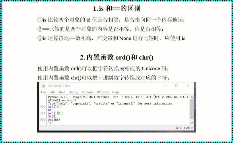 掌握Python中的chr和ord函数，编程无忧！