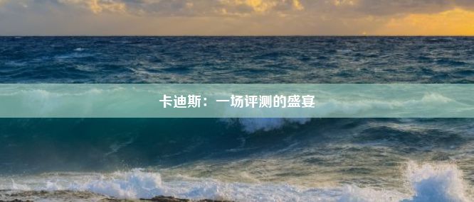 卡迪斯：一场评测的盛宴