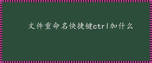 重命名快捷键，F2 之外的秘密武器