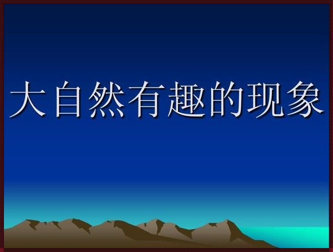 生活中的 100 种有趣现象：惊现奇妙世界