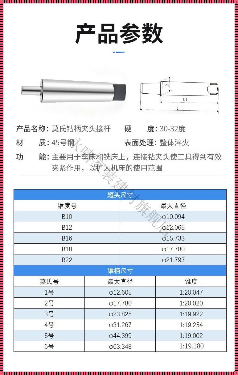 莫氏锥柄规格尺寸解析：实用建议与应用