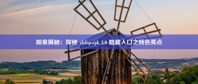 阳泉揭秘：探秘 xkdsp.apk 3.0 隐藏入口之特色亮点