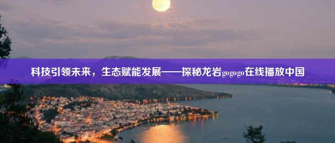 科技引领未来，生态赋能发展——探秘龙岩gogogo在线播放中国