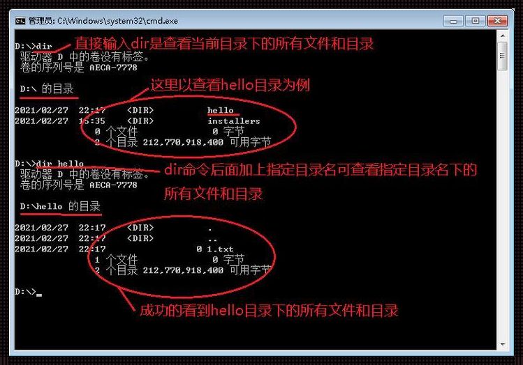 如何在cmd中探寻文件奥秘