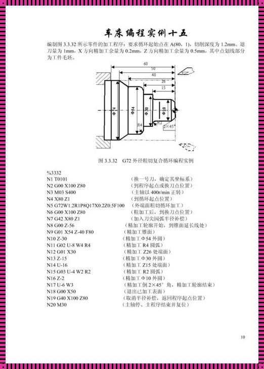 探索神秘的G74镗孔数控车床编程实例