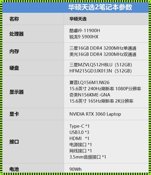 天选2接口参数：穿越的奥秘