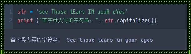 Python大小写转换：编程中的细节艺术