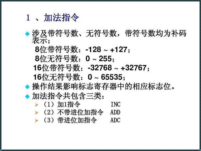 微机原理中ADD指令的深入解析与实战应用