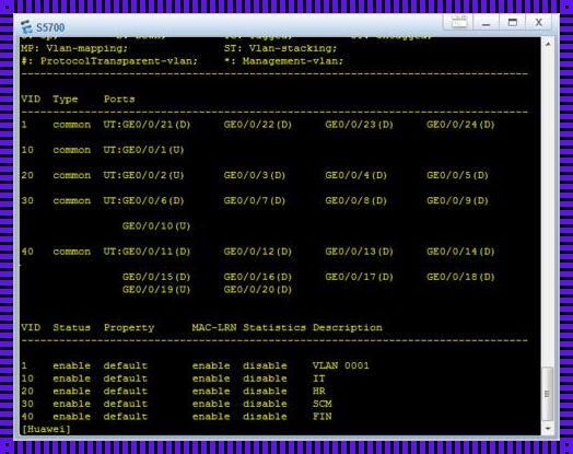华为VLAN配置命令：引领网络管理新纪元