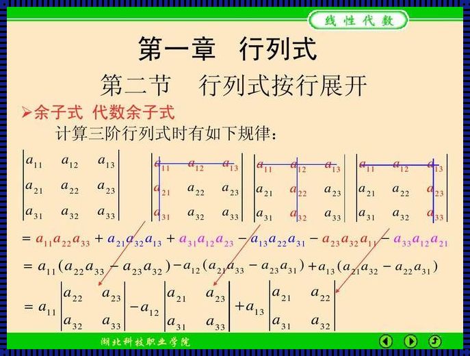 行列式按行展开法则例题详细过程