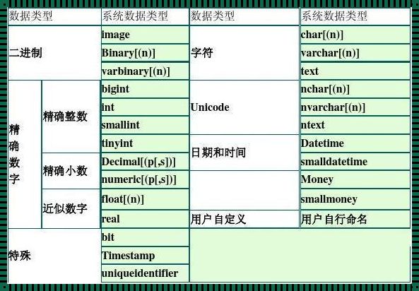 数据库12种数据类型：理解并运用它们，成为卓越的数据库管理员