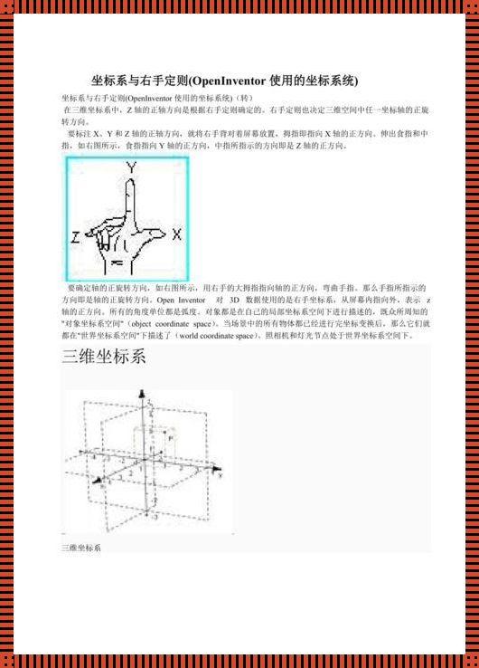 左手坐标系与右手坐标系转换的艺术：一种独特的空间洞察