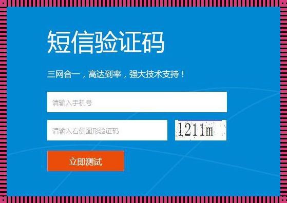 短信验证码平台网站：独一无二的用户体验