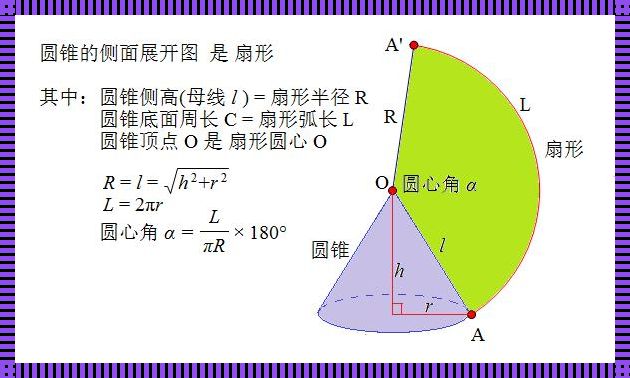 圆锥的表面展开图：探索几何世界的奥秘