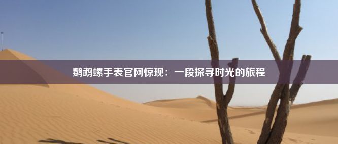 鹦鹉螺手表官网惊现：一段探寻时光的旅程