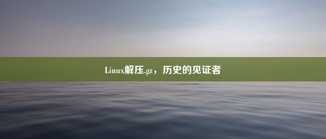 Linux解压.gz，历史的见证者