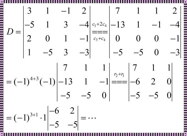 行列式的降阶公式：神秘的面纱背后