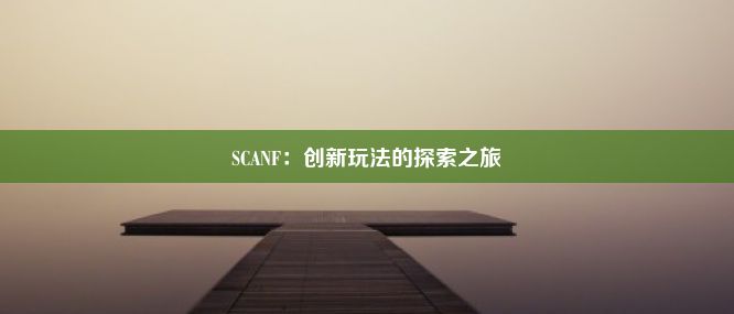 SCANF：创新玩法的探索之旅