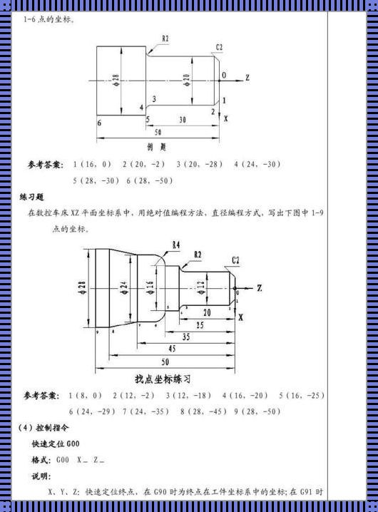 数控车床XZ方向示意图的深度解读