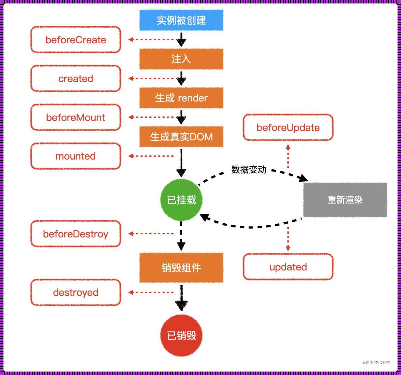 Vue生命周期执行顺序：探秘组件的诞生与消亡