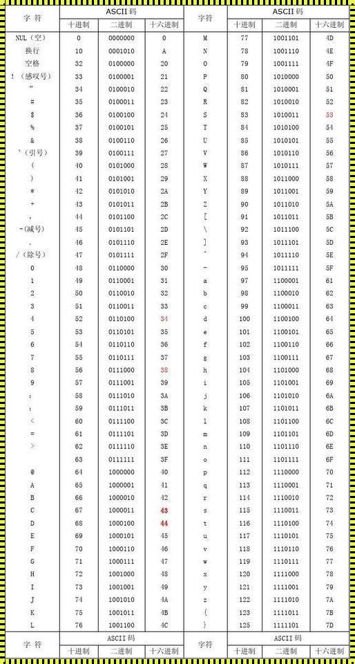 107的ascii码是什么：探索与分享