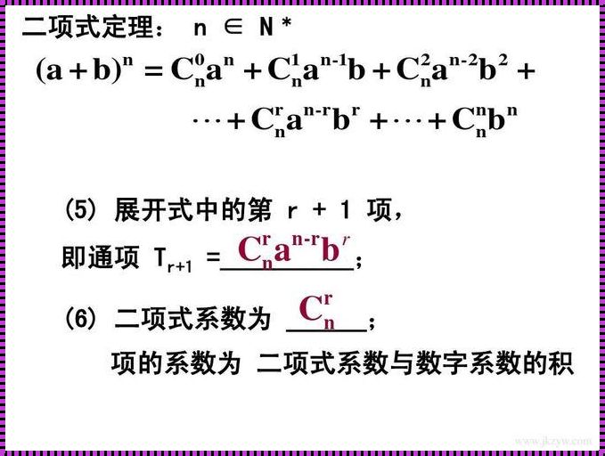 二项式定理公式的深度解读