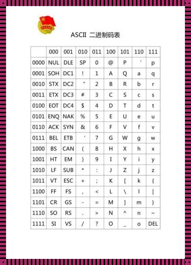 ASCII码查询：字符背后的神秘数字