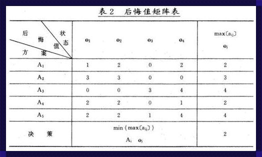 决策的后悔值法：一种衡量选择后果的方法