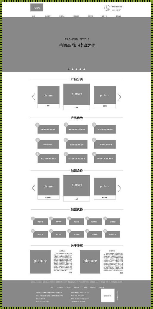 网页设计原型图：冲突与和谐的探寻