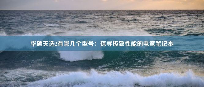 华硕天选2有哪几个型号：探寻极致性能的电竞笔记本