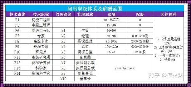 揭秘阿里P1-14职位薪资：为你揭开神秘面纱