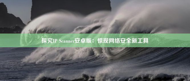 探究IP Scanner安卓版：惊现网络安全新工具