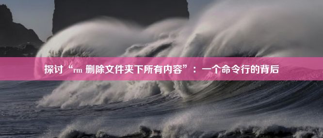 探讨“rm 删除文件夹下所有内容”：一个命令行的背后