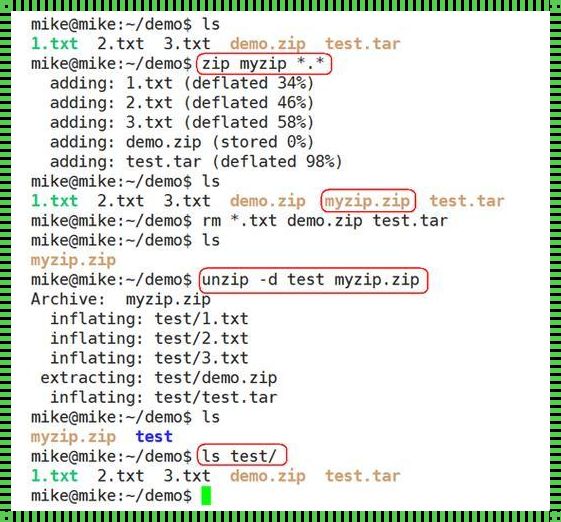 Linux中压缩ZIP格式文件的神秘命令