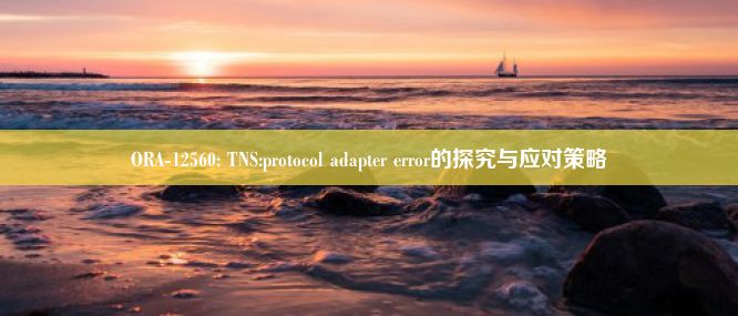 ORA-12560: TNS:protocol adapter error的探究与应对策略