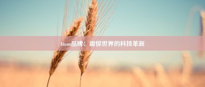 Atom品牌：震惊世界的科技革新