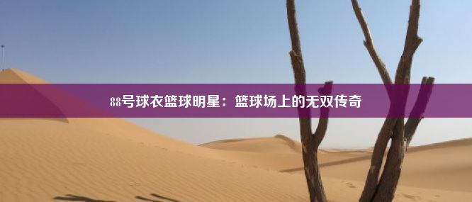 88号球衣篮球明星：篮球场上的无双传奇