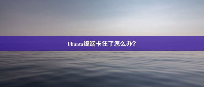 Ubuntu终端卡住了怎么办？