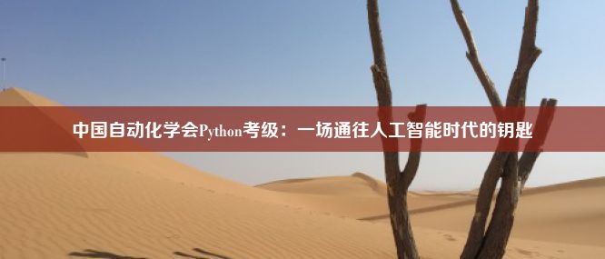 中国自动化学会Python考级：一场通往人工智能时代的钥匙