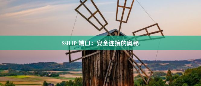 SSH IP 端口：安全连接的奥秘