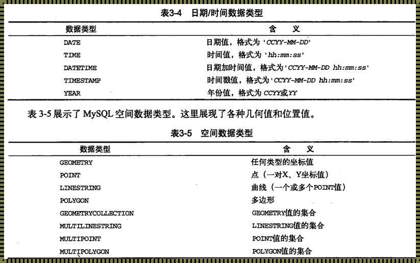 MySQL常见数据类型探秘：震惊！你了解其中的奥秘吗？