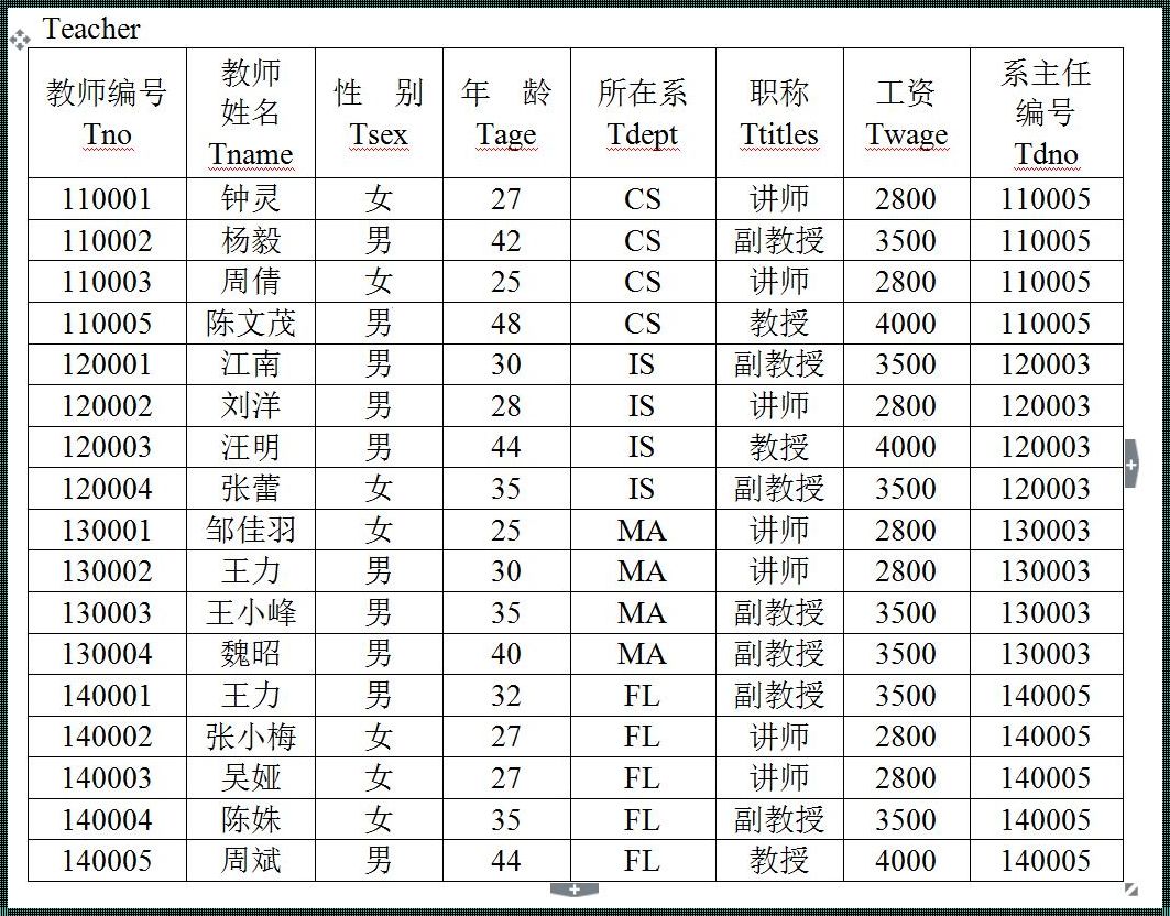 创建一个教师表数据库：揭秘数据库构建的艺术