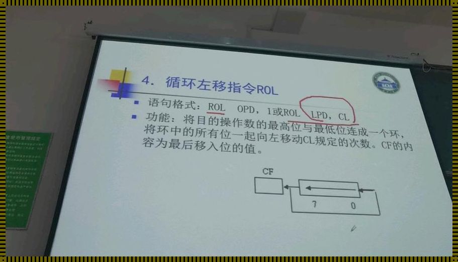 循环左移指令：一种震惊的计算机指令解析