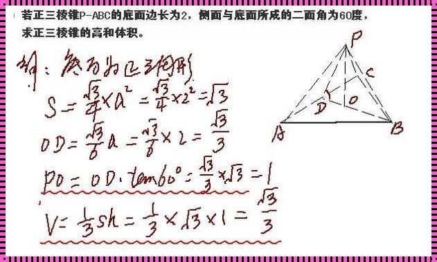 正三棱锥的高和底面边长的关系：几何中的微妙纽带