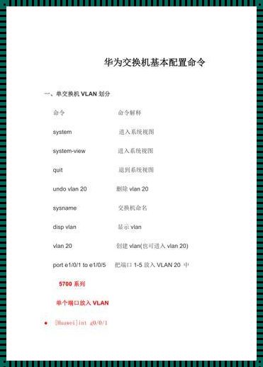 交换机6500配置命令深度解析：技术背后的艺术