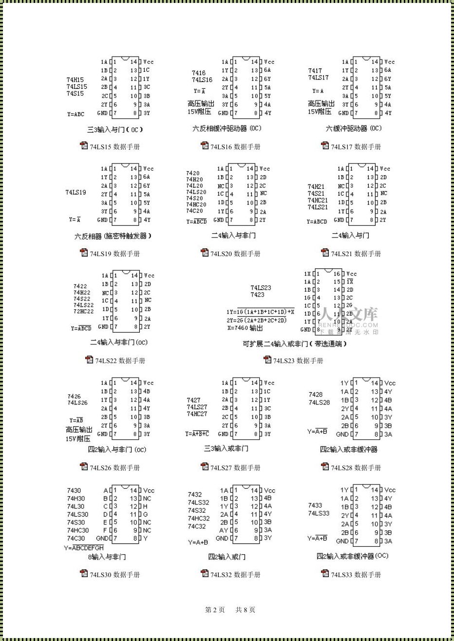 芯片引脚顺序图解：深入解析电子世界的奥秘