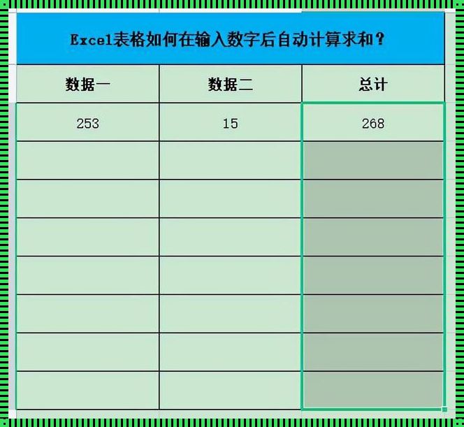 总计怎么算公式excel：惊艳的探索