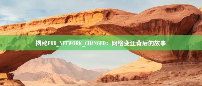 揭秘ERR_NETWORK_CHANGED：网络变迁背后的故事