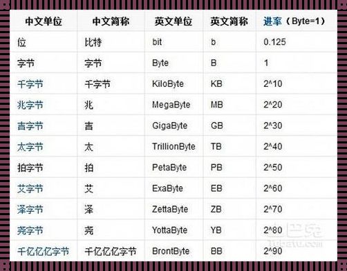 内存的基本存储单位是什么：揭秘